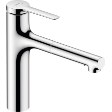 Змішувач hansgrohe Zesis M33 з витяжним душем для кухонної мийки, хром 74801000