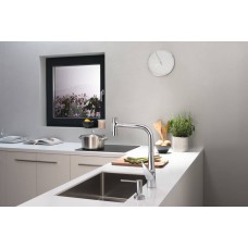 Змішувач hansgrohe Talis Select M51 для кухонної мийки з висувним душем, хром 73867000