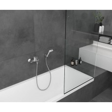 Змішувач hansgrohe Vernis Shape для ванни одноважільний, чорний матовий 71450670