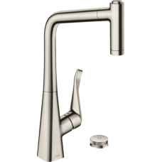 Змішувач hansgrohe Metris Select M71 для кухонної мийки, під сталь 73806800