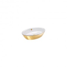Керамическая раковина 60 см Catalano Gold&Silver, gold/white