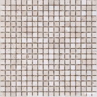 Мозаика Mozaico de LUx K-MOS TRAVERTINO T.U. BIANCO 8×305×305