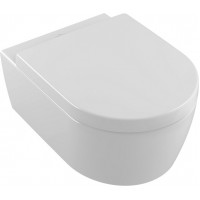 Унітаз підвісний Villeroy & Boch Avento Direct Flush (5656HRR1) з покриттям Ceramic Plus та сидінням Soft Close 9M77C101
