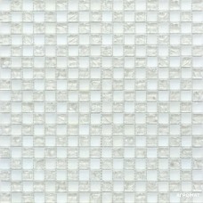 Мозаика Grand Kerama 538 шахматка белый матовый-белый колотый 6×300×300