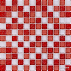 Мозаика Mozaico de LUx CL-MOS M02 WHITE/RED 6×300×300