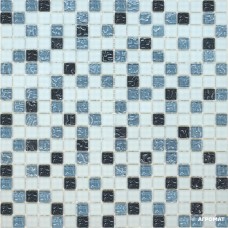 Мозаика Grand Kerama 579 микс черный-серый-белый 6×300×300