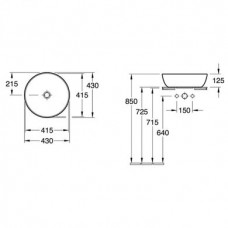 Керамическая раковина Villeroy & Boch Artis 417943BCT5