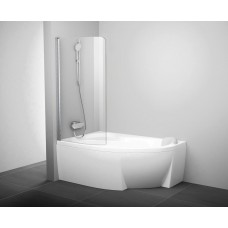 Шторка для ванны Ravak CVSK1 ROSA 160/170 L Белый Transparent