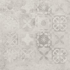 Плитка керамогранітна Softcement White Decor Patchwork RECT 597x597x8 Cerrad