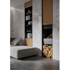 Плитка керамогранітна Modern Concrete Graphite SILKY CRISTAL LAP 1197x1197x8 Cerrad