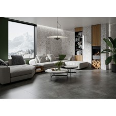 Плитка керамогранітна Modern Concrete Graphite SILKY CRISTAL LAP 1197x1197x8 Cerrad