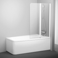 Шторка для ванни двохелементна 10CVS2-100 R Transparent, (7QRA0103Z1) RAVAK