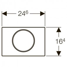 Кнопка зливу Sigma 10 (115.758.14.5) чорний мат, Geberit