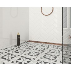 Плитка підлогова Modern Bianco SZKL STR 19,8x19,8 код 1092 Ceramika Paradyz