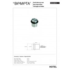 Oбмежувач для дверей Hotel (101218015), Bemeta