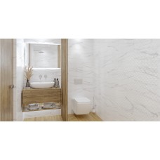 Плитка стінова Elba сатін сірий рельєф 250x400x7,5 Golden Tile