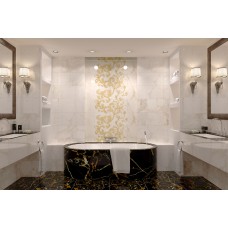 Плитка стінова Saint Laurent білий 300x600x9 Golden Tile