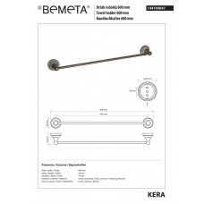 Тримач для рушників Kera (144704047), Bemeta