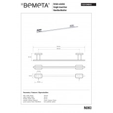 Тримач для рушників Niki (153104042), Bemeta