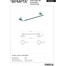 Тримач для рушників Omega (104104012), Bemeta