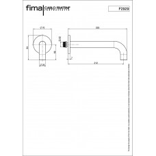 Вилив Wellness Black matt (F2929NS), Fima