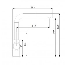 Змішувач для кухні Kelvin Pull Out (15734461) хром, Adell