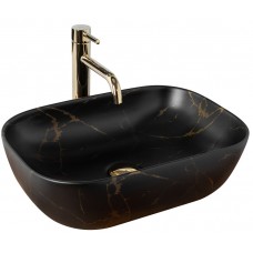 умивальник Rea Belinda 33,5x46,5 black marble matt (REA-U8908)