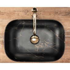 умивальник Rea Belinda 33,5x46,5 black marble matt (REA-U8908)