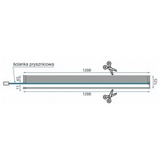 поличка Rea Evo chrom (HOM-08945)