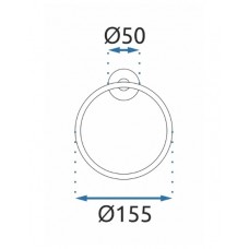 полотенцедержатель Rea Mist черный (REA-80028)