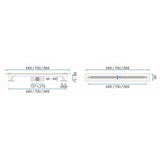 Трап для Душа Rea Neo Ultra Slim Pro Нікель Мат INOX 70 REA-G9801