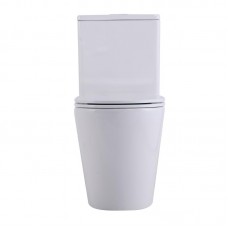 Унитаз-моноблок напольный Qtap Swan Ultra Quiet безободковый с сиденьем Soft-Close WHITE QT16226080AW