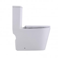 Унитаз-моноблок напольный Qtap Swan Ultra Quiet безободковый с сиденьем Soft-Close WHITE QT16226080AW