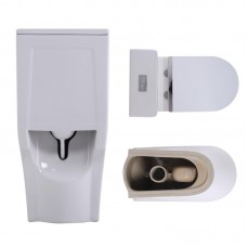 Унитаз-моноблок напольный Qtap Swan Ultra Quiet безободковый с сиденьем Soft-Close WHITE QT16226080AW