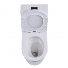 Унитаз-моноблок напольный Qtap Swan Ultra Quiet безободковый с сиденьем Soft-Close WHITE QT16226080AW