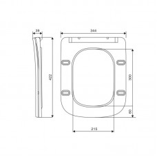 Сиденье для унитаза Qtap (Crow Ultra) с микролифтом Slim QT99SC6108W