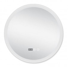 Зеркало Qtap Mideya (DC-F807) R600 с LED-подсветкой Touch, с антизапотеванием, с часами QT2078F807W