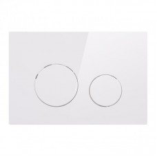 Комплект: Qtap Swan унитаз напольный Rimless QT16223178W + Nest комплект инсталляции 2в1 (круглая клавиша White) QT0122490S4Q1 + QT0111M11110W