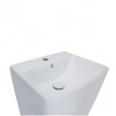 Раковина напольная моноблок Qtap Tern 440х380х830mm White с донным клапаном QT1711G302W