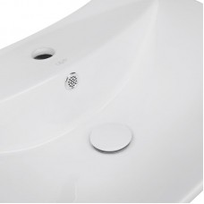 Раковина подвесная моноблок Qtap Presto 600х450х405mm White с донным клапаном QT2411G822W