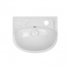 Раковина напольная с пьедесталом детская Qtap Baby 375x305x520 White с донным клапаном QT2311LP304BW