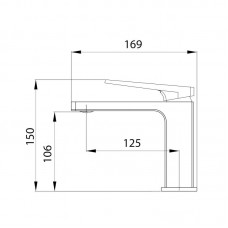 Смеситель для раковины Gemini Loop QTGEM2701CRM45699 Chrome