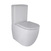 Унитаз-компакт Qtap Robin Ultra Quiet безободковый с сиденьем Soft-close QT13222128AUQ1W