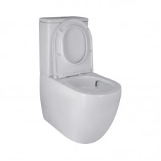 Унитаз-компакт Qtap Robin Ultra Quiet безободковый с сиденьем Soft-close QT13222128AUQ1W