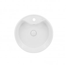 Раковина-чаша Qtap Scorpio 460х460х155 White с донным клапаном QT14117046LW