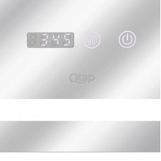 Зеркало Qtap Mideya 800x800 с LED-подсветкой Touch, с антизапотеванием, с часами, диммером, рег. яркости QT2078NCF8080W