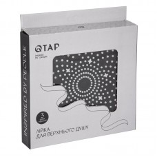 Лейка для верхнего душа Qtap Hlavova D 230 мм округлая QTHLA107BLM45788 Black Matt