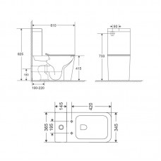 Унитаз напольный Qtap Tern Ultra Quiet безободковый с сиденьем Soft-Close QT17222175AUQ1W White