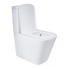 Унитаз напольный Qtap Tern Ultra Quiet безободковый с сиденьем Soft-Close QT17222175AUQ1W White