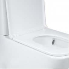 Унитаз напольный Qtap Tern Ultra Quiet безободковый с сиденьем Soft-Close QT17222175AUQ1W White